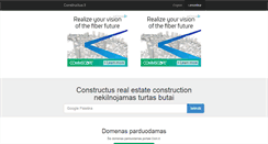 Desktop Screenshot of constructus.lt